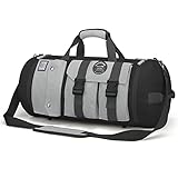 WindTook Sporttasche Herren Damen 40L Fitnesstasche Reisetasche Frauen Trainingstasche Männer Duffel Bag Weekender Schwimmtasche mit Schuhfach Gym Tasche Travel Bag für Fitness, 54x28x28cm, Schwarz