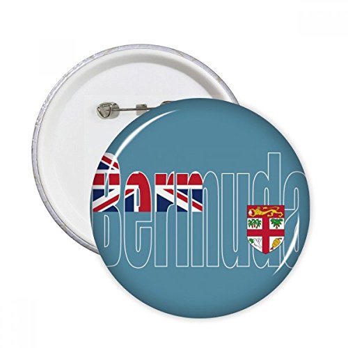 Pins bouton badge drapeau Bermudes décoration vêtement multicolore