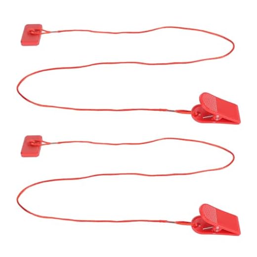 Fechadura Magnética da Esteira, Interruptor de Parada de Emergência Magnética da Esteira de 2 Peças, Chave de Segurança Universal da Esteira, Substituição Universal Dos