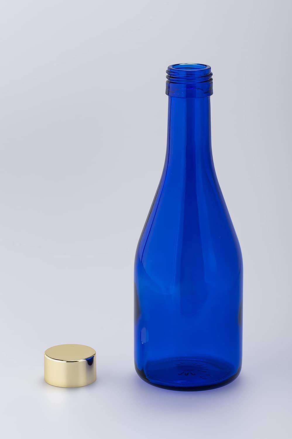 Amazon｜ガラス瓶 ウォーター ボトル 300ml ブルー 5本 保存 詰替え
