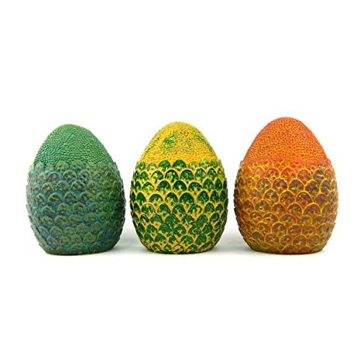 Dragon Egg Resin Paperweight Set of 3