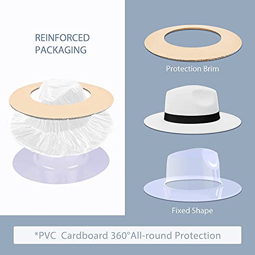 Image of Womens & Mens Fedora Hats, Wide Brim Fedora Hats for Women Men