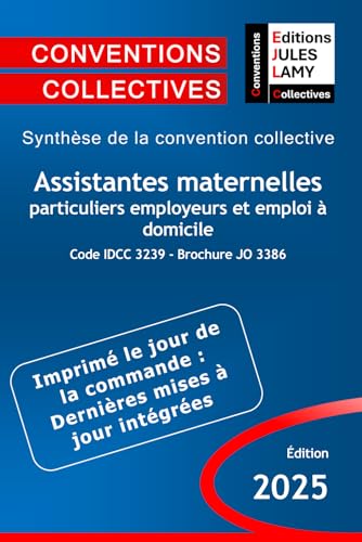 livre Convention collective particuliers employeurs, emploi à domicile et assistantes maternelles - IDCC 3239: Synthèse de la convention collective
