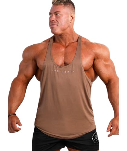 Jed North Bodybuilding Stringer Gym Tank Top Singlet Racerback