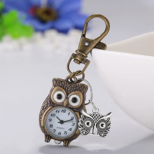 Image of JewelryWe Vintage Pocket Watch Cool Gear Steampunk Retro Pendant Necklace Watches for Men Women Halloween Costumes Daily and Office