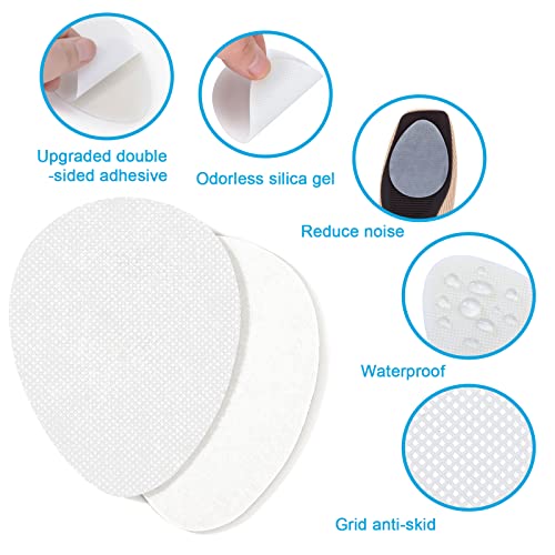 Image of GADEBAO Non Slip Shoe Pads - Odorless Silicone Anti Slip Shoe Grips, High Heels Non Skid Sole Protector Stickers (Clear - 8 Pcs)