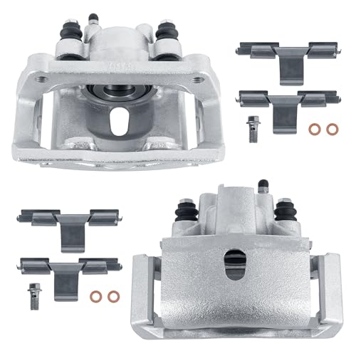 Image of 18B4836 18B4837 Rear Disc Brake Calipers Compatible with 2002-2010 Ram 1500 | 2PCS Rear Driver & Passenger Side Calipers with Bracket Compatible with 2002-10 & 11-18 Dodge Ram 1500, 07-09 Chrysler Aspen