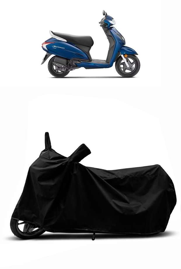 Image of Heavy Duty Waterproof Scooty & Bike Cover for Honda Activa 6G - UV Resistant, Dustproof & Rain Protection, All-Weather Outdoor Cover for Bikes & Scooty with Buckle Straps