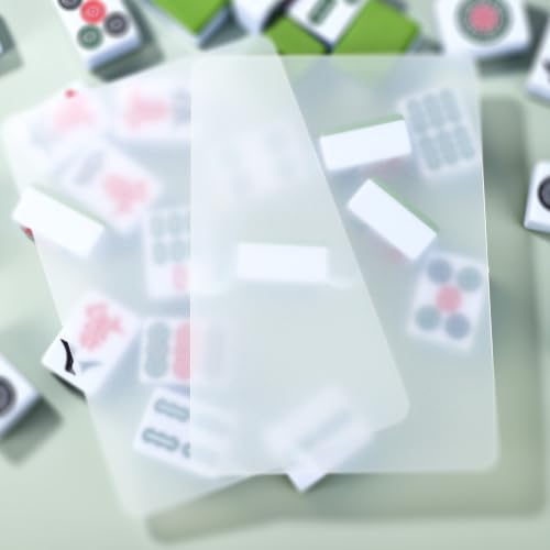 2 piezas mezcladores para fichas de Mahjong PVC durable miniatura 7