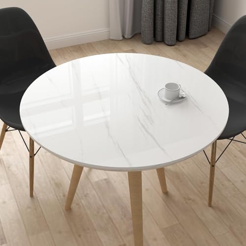Yenhome Selbstklebende Tapete Marmor Weiß Klebefolie Wohnzimmer 81x300cm Klebefolie in Granitoptik Möbelfolie Marmor Folie für… – Ansicht 5