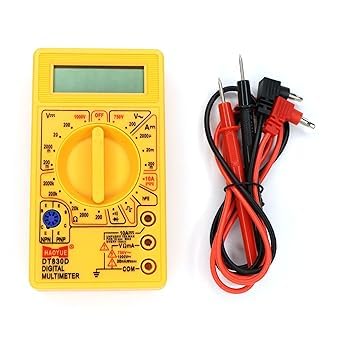 MLTC DT830D Yellow multimeter Digital, AC DC Measuring voltage tester, digital tester. Basic Digital Automatic Multimeter with Buzzer, Voltage Ampere Ohm Tester Probe DC AC LCD Overload Protection (B0CKTN8JB8) Amazon Price History, Amazon Price Tracker
