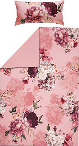 Erwin Müller Wende-Bettwäsche, Bettgarnitur, Mako-Satin, Blütentraum...