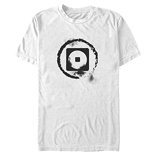 Nickelodeon Earth BW T-Shirt Homme en coton noir et blanc imprimé rétro