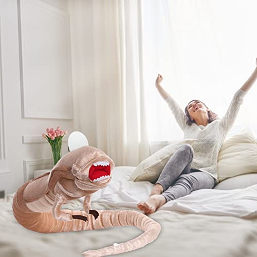 Brinquedo de pelúcia monstro assustador, 115 cm, grande, criatura alienígena, pelúcia, criativo, mac