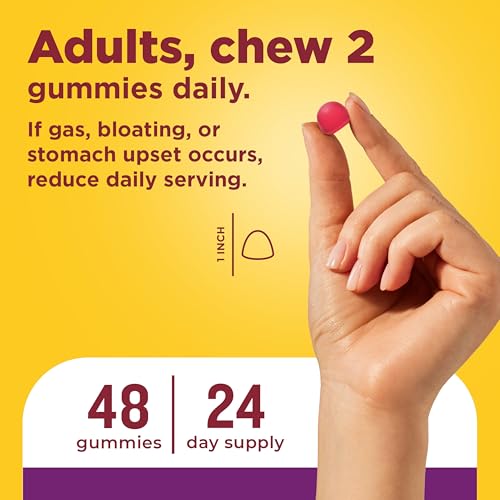 Nature Made Triple-Action Biotics, Prebiotic Fiber Gummies, 48 Gummies - image 4