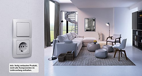 Kopp Paris 650602089 Universal Switch Arctic White, 1 piece - Image 2