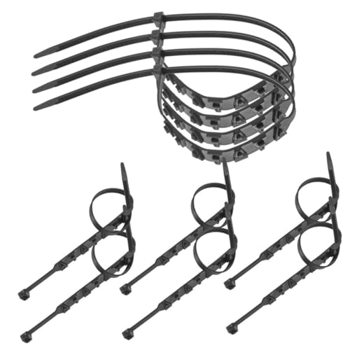 WEKADRIN Pack of 12 Nylon Snow Chains Non-Slip for Motorcycle, E-bike, Truck and Bicycle Tyres, Snow Ice Protection, Easy Installation, Versatile Use