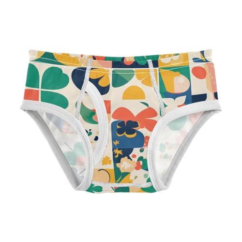 KLL Happy St Little Boys Pure Cotton Boxer Briefs Breathable Children Undies