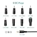 ZOZO Universal AC/DC Adapter 12W 3V 4.5V 5V 6V 7.5V 9V 12V Switching Power Supply Charger with 8 Tips 5.5x2.1mm 5.5x2.5mm Micro USB for Routers Speakers CCTV Cameras LED Strip Lights