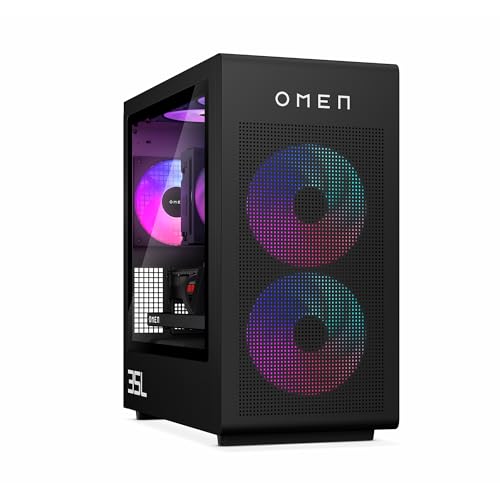 HP Omen 35L Gaming Desktop Intel Core Ultra 7 265F, 16GB NVIDIA GeForce RTX 5070 Ti (32 GB DDR5, 1TB SSD) Win11, M365 Basic(1yr)*MSO 2024, Black, 14.5kg, GT16-0014in