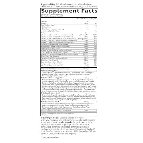Garden of Life Sport Organic Greens Powder, Apple Berry, 30 Servings - image 5