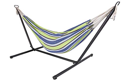 Livinxs Doppel Hängematte mit Stahlgestell | Platz für Zwei Personen |...