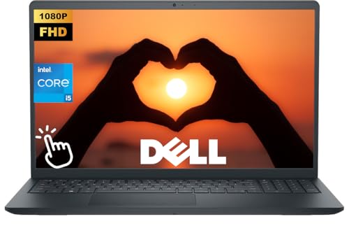 Image of Dell Laptop, 15.6 inch FHD Touch Business & Student Laptop Computer, 10-Core Intel Core i5-1334U (Up to 4.60 Ghz), 32GB RAM 2TB SSD, Windows 11, Numeric Keypad, HDMI, SD Card Reader, Carbon Black