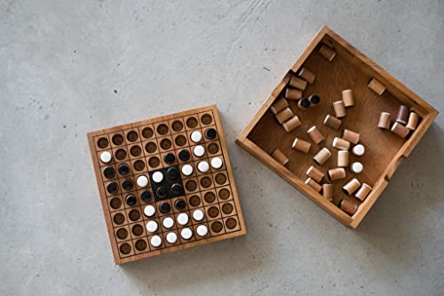 Flip It: Mini-Version von Go (Chinesisches Spiel) Traditionelles Tischspiel in Reisegröße für Erwachsene von SiamMandalay mit SM-Geschenkbox (abgebildet) Cover