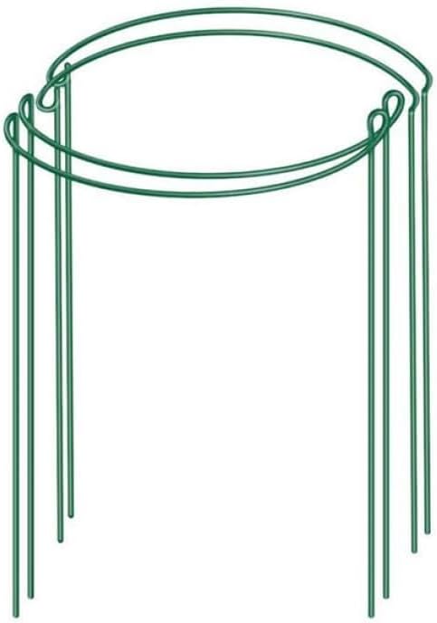 HEMOTON 4pcs Garden Trellis Plant Support Frame Half Design Sturdy Iron for Roses Peonies and Vine Plants