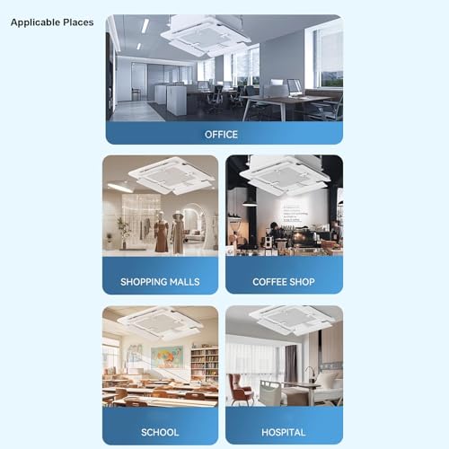 Deflettori d'aria da soffitto, deflettori d'aria regolabili per una migliore circolazione dell'aria in case, stanze e uffici
