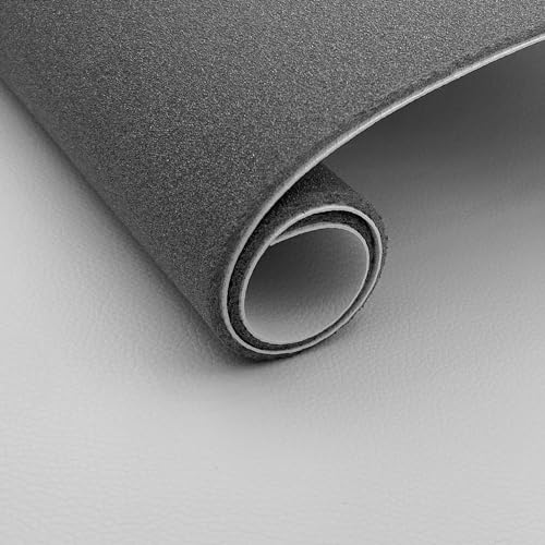 TRAMATESSILE Tela de piel sintética náutica con espuma de imitación de piel a metros a partir de 50 cm (longitud) x 140 cm (anchura fija); 1 cantidad = 50 cm; 2qtà=100 cm - para muebles, barcos,