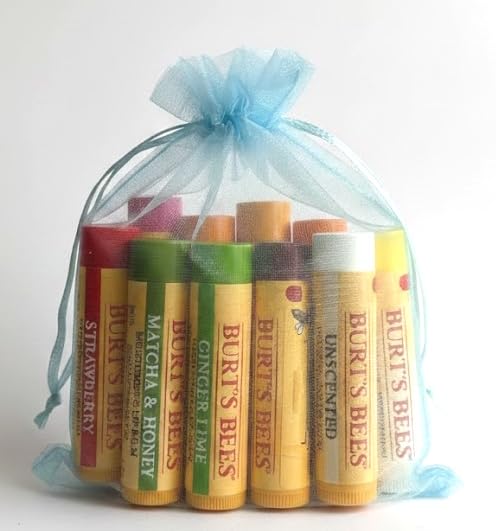 Image of Burt's Bees 10 Count Lip Balm Variety Gift Pack -Stocking Stuffer - 10 Assorted Flavors - No Duplicates - Choosen at Random