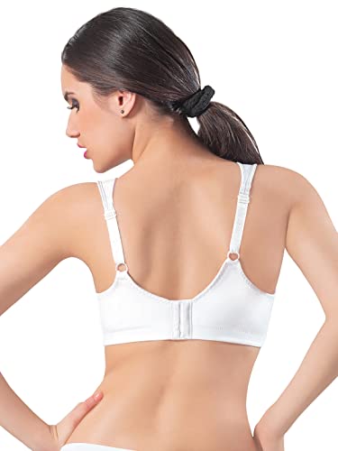 Image of Dazzle 61827 Women's Non Wired Non Padded Bra (Star White 34C)