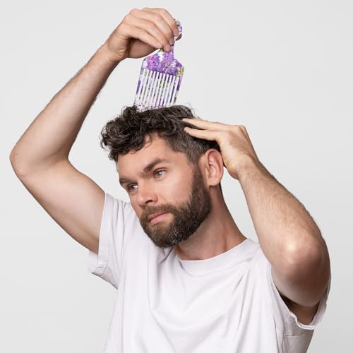 Peines Afro Pick para Cabello Rizado Natural, 2 Piezas miniatura 7
