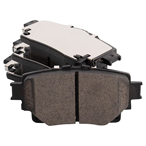 Image of TRQ Rear Brake Pad and Rotor Set Ceramic Compatible with 2021-2022 Toyota Sienna