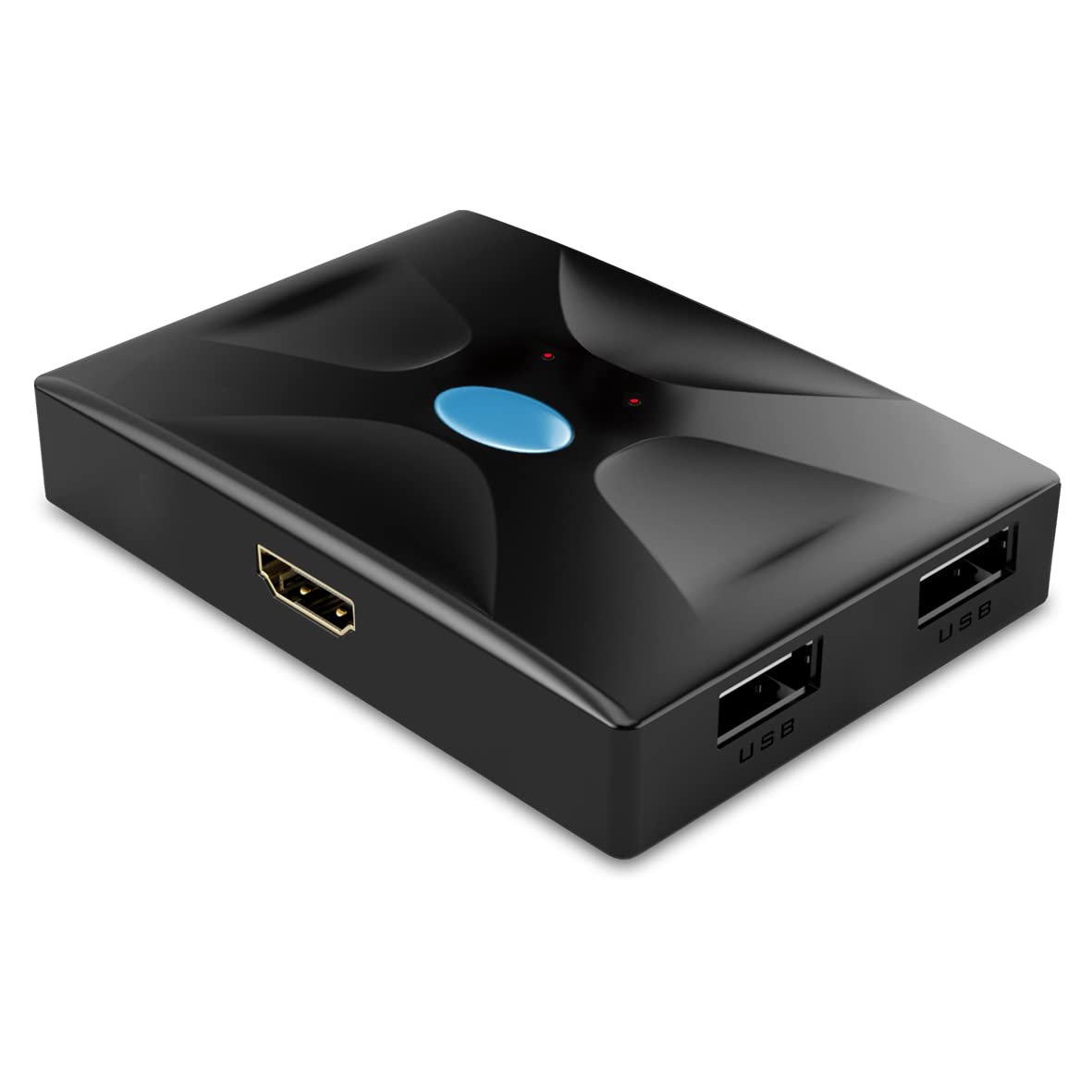 Atlantis KVM HDMI Switch USB Deviateur KVM HDMI (Tastier, Souris, VGA) à 2 Ports Entrée/Sortie HDMI Prise en Charge de la Souris et du Clavier USB Interrupteur pour Changement de contrôle 3840 x
