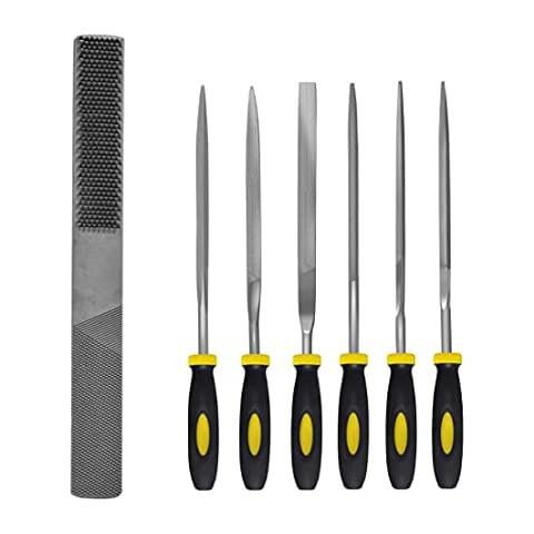 Needle File,Hand File, Metal File,Hand Rasp,High Carbon Steel Wood File,Round Rasp,Half Round Flat,Needle File for Wood and Metal Tools,Carving,Carpentry Woodworking,Craftsman Cover