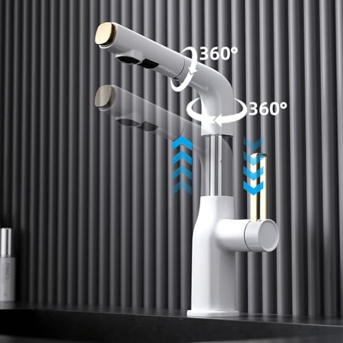 Grifo de baño extraíble ideal para lavar el cabello y limpiar el lavabo cómodamente 3