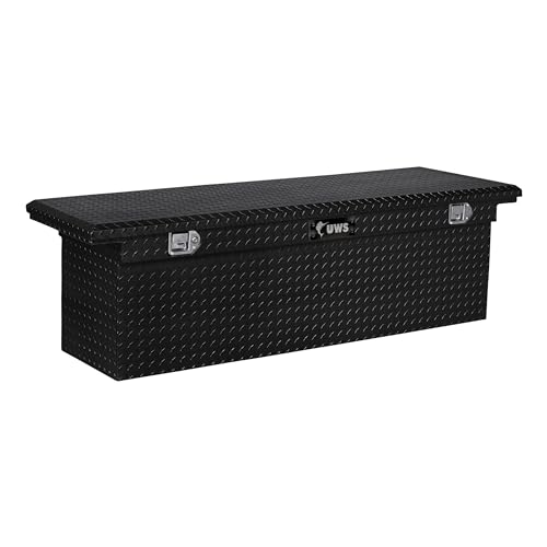 UWS EC10802 69-Inch Gloss Black Heavy-Wall Aluminum Deep Truck Tool Box with Low Profile, RigidCore Lid by uws - Used condition - US$502.81