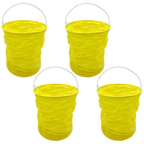 Niuhong 4pcs Linternas Papel Forma Tubo Redondo Linternas Jardín Papel Colgantes Sin Velas Linterna Mesa Grande Linternas Colgantes Decoración Mesa Fiesta Cumpleaños Bautismo Boda