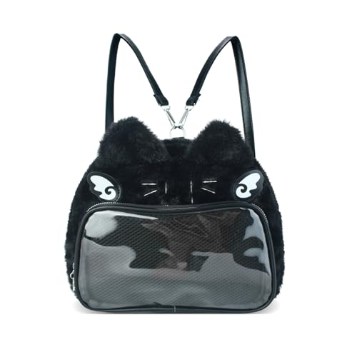 HuiYStar Sac à Dos en Fourrure Kawaii avec Présentoir à épingles,Sac à Bandoulière en Forme de...