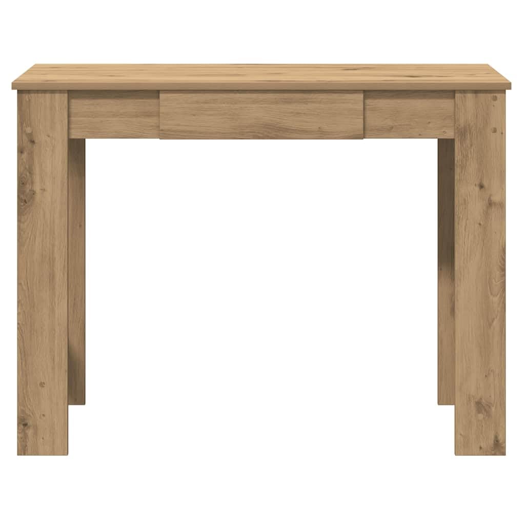 Hothingwell Biurko Inżynieryjne Drewno 100x45x75 cm Dąb | Gładka powierzchnia, odporna na wilgoć, duża przestrzeń do przechowywania, łatwa do czyszczenia, do salonu lub biura