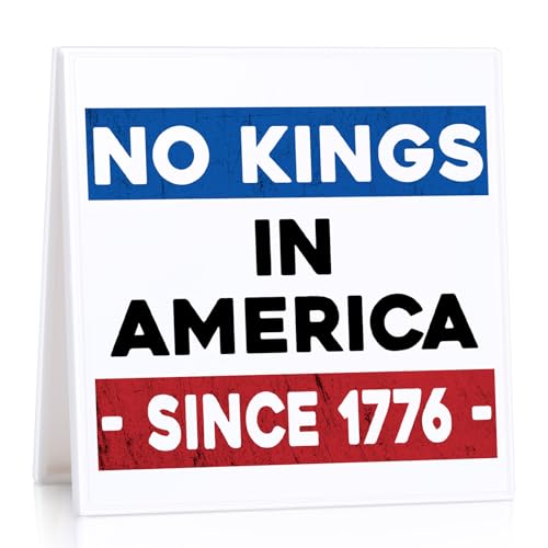 No Kings Protest Sign
