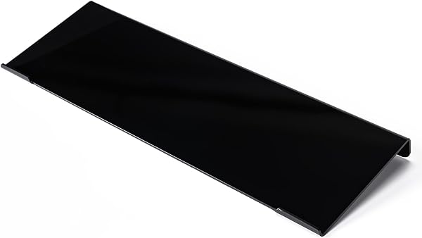 BOOMIBOO Acrylic Tilted Computer Keyboard Holder for Ergonomic Typing, Keyboard Stand with Silicone Anti-Slip Strip, 17