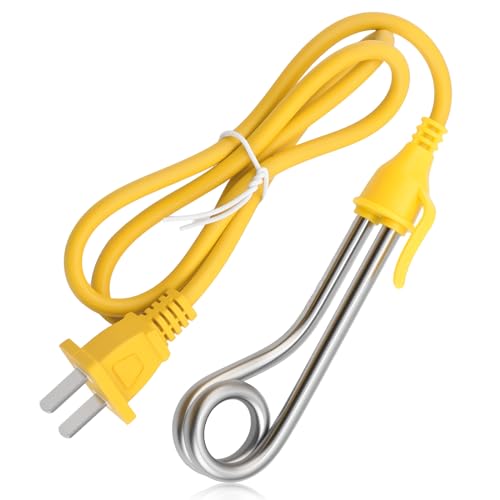 220V 600W Boiling Water Heating Tube, Auto Temp Control Stainless Steel Heating Tube Portable Electric Immersion Water Heater Immersion Heater for Travel, Coffee, Tea, Cocoa, Milk, Bath