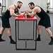 HUYSCVUI Professional Arm Wrestling Table, Arm Strength Training Equipment,Foldable, Adjustable Forearm Pads Steel Frame with Pu Padding,for Home Gym Office Club (red)
