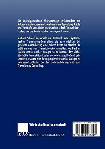 Sozialkapital Und Transaktions-Controlling: Perspektiven Fur Institutionelle Anleger – vue 2