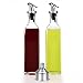 17OZ Oil and Vinegar Dispenser Salad Dressing Cruet Glass Bottle Olive Oil Bottles Dispenser Glass Oil Bottle Coconut Oil bottle Set Of -2 With 1 Stainless Steel Funnel