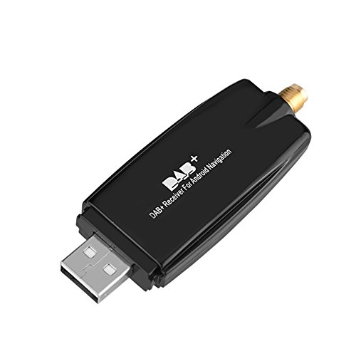 DAB + Digitalradioempfänger DAB USB 2.0-Stick Mitgelieferte Antenne für Android Unterstützung Automatische lokale Suche RDS-Funktion DLS
