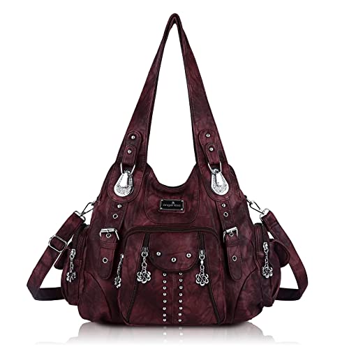 Image of Angel Kiss Purses for Women Soft PU Leather Large Hobo Bags for Women Shoulder Bag | Soft